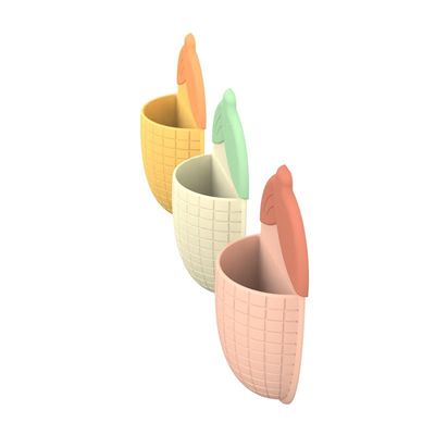 可愛いコーン形吸入カップ歯磨き粉ホルダー