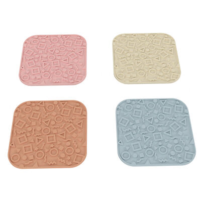 吸い込みカップ付き プレミアム シリコン 犬用 吸い込みパッド マット 健康なペットのための BPA 無料 簡単 清潔 ゆっくり 餌