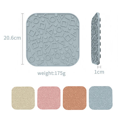 吸い込みカップ付き プレミアム シリコン 犬用 吸い込みパッド マット 健康なペットのための BPA 無料 簡単 清潔 ゆっくり 餌