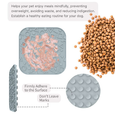 吸い込みカップ付き プレミアム シリコン 犬用 吸い込みパッド マット 健康なペットのための BPA 無料 簡単 清潔 ゆっくり 餌