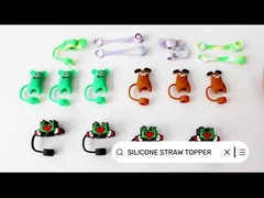 スタンリーカップ 6-12mm ストロー / シッピー用の3Dデザインのシリコンストローカバー